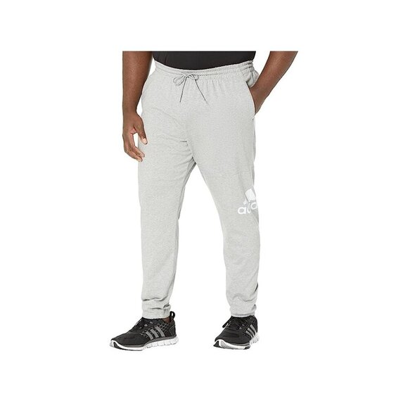 Adidas Mens Mid Rise Big and Tall Jogger Pant, 3x-large Tall, Gray - Picture 1 of 9